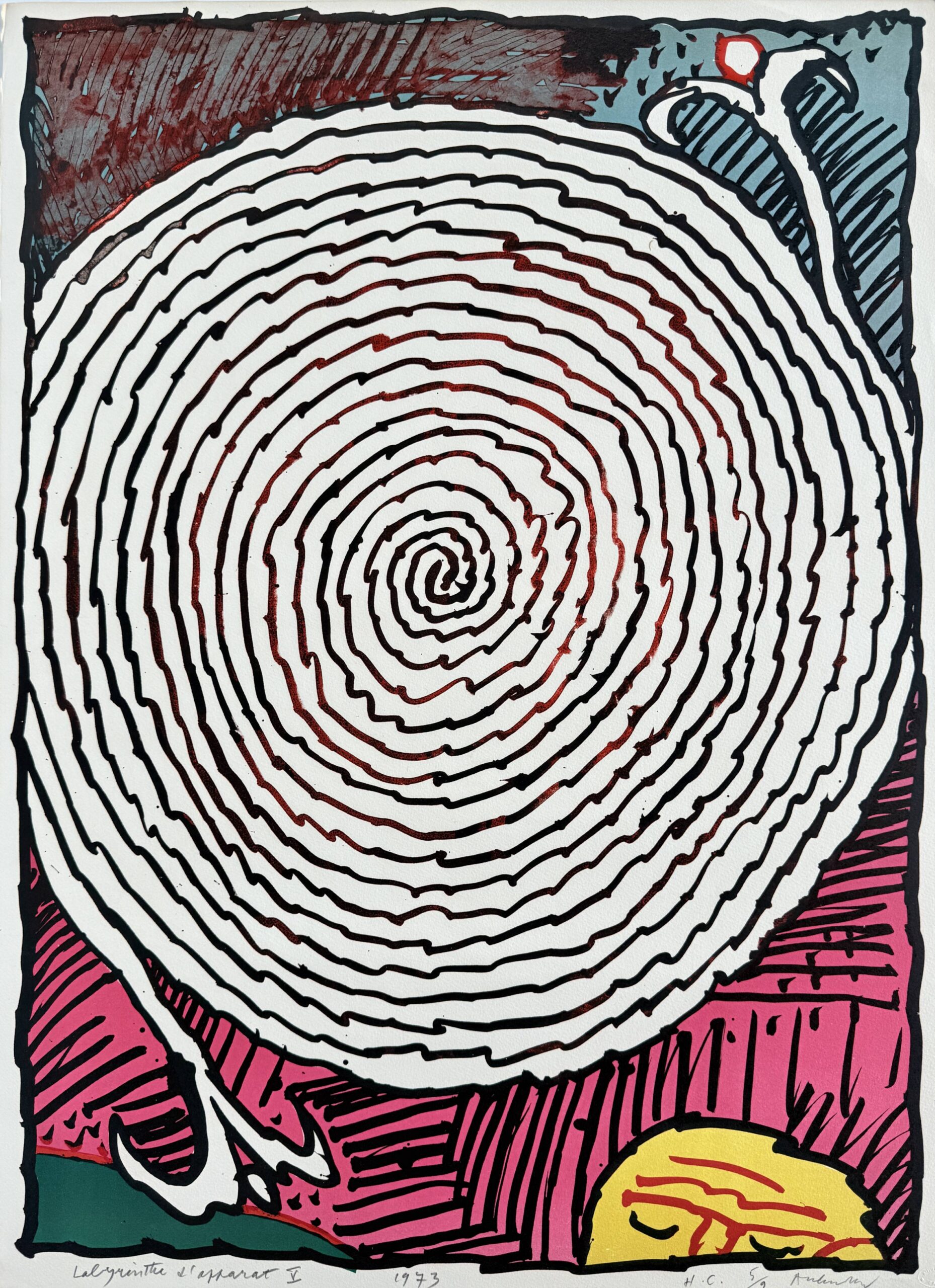 Labyrinthe d’apparat IV by Pierre Alechinsky