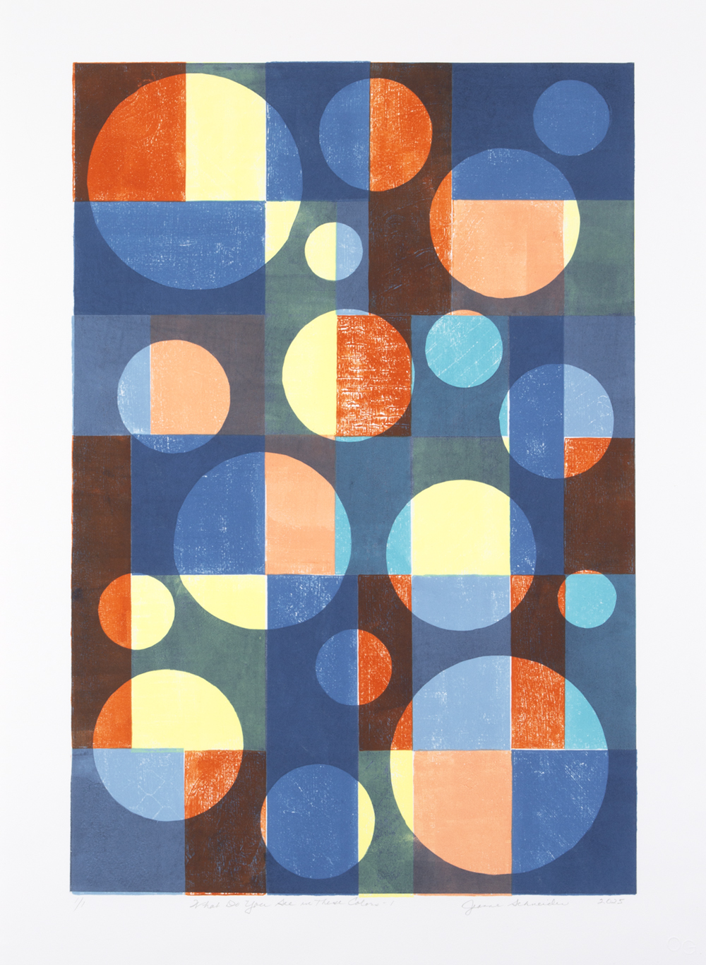 What Do You See in These Colors – 1 by Jeanne Schneider
