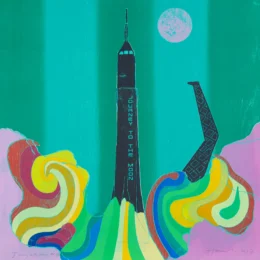 Journey to the Moon by Tom Hammick at peacock: a workshop for art