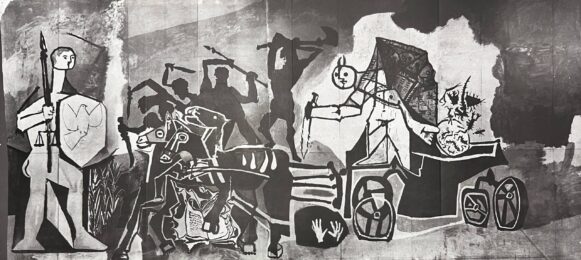 La Guerre et la Paix Rouge Collotype by Pablo Picasso at Epicentrum Art Gallery