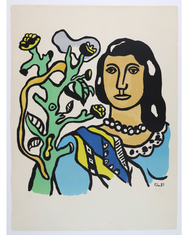 La femme et la fleur by Fernand Leger