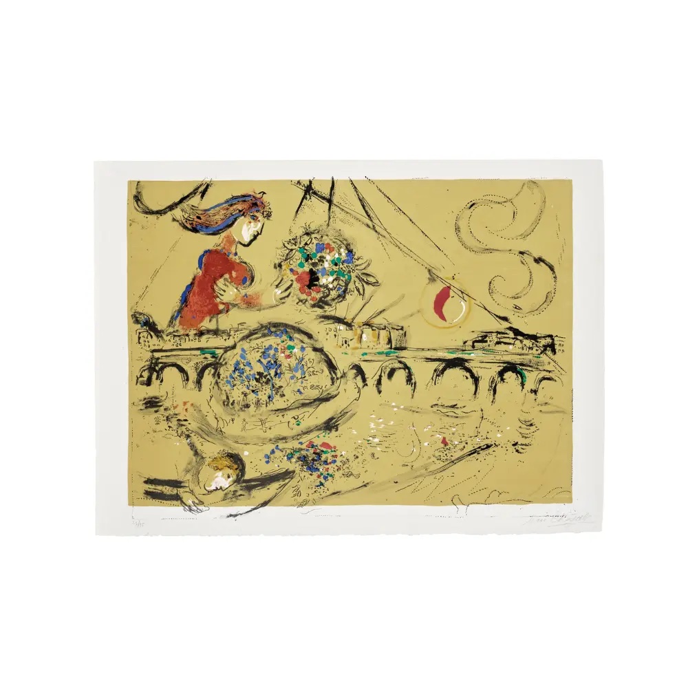 Marc Chagall – Île Saint-Louis by Marc Chagall