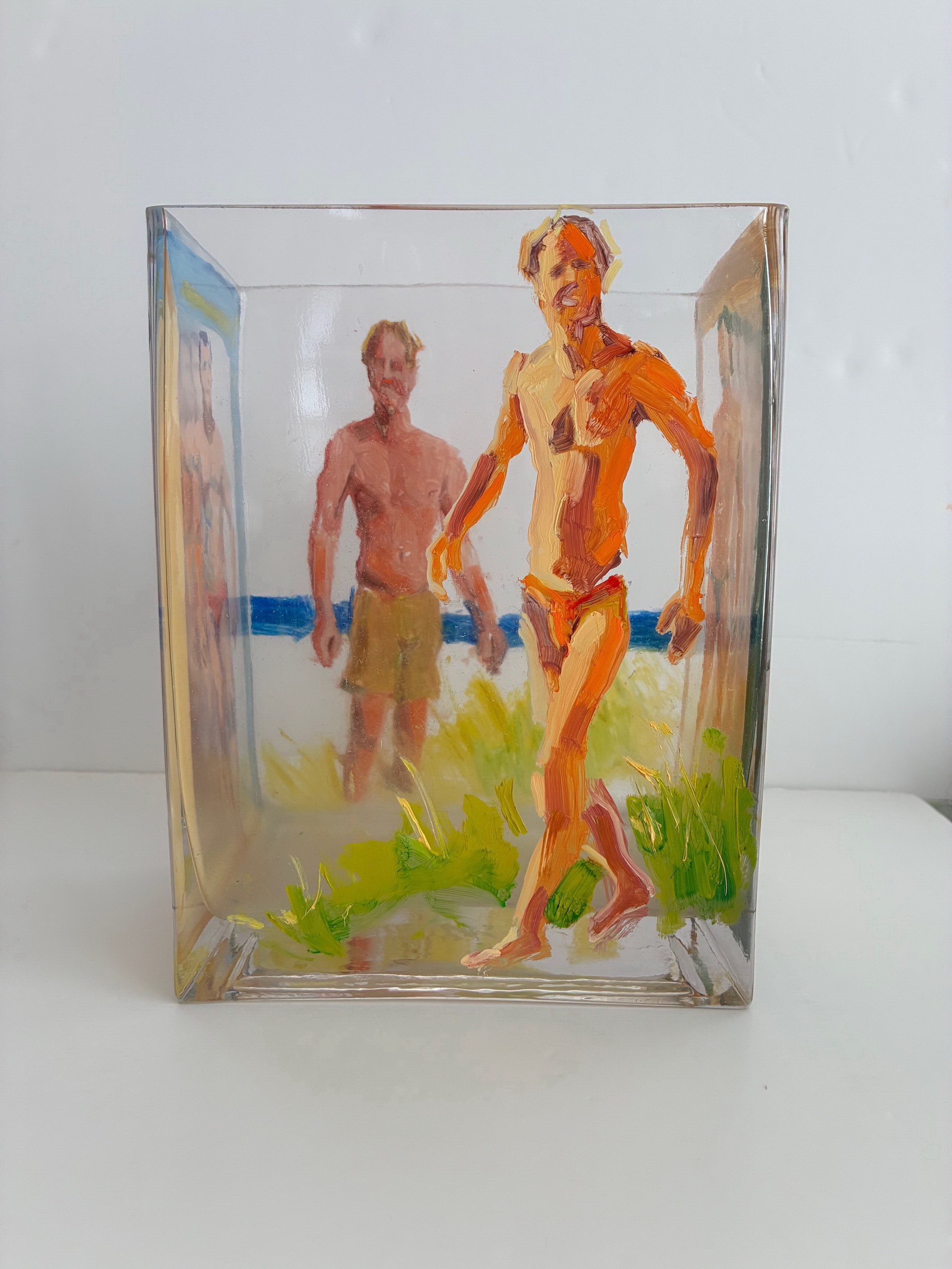 Men in Dune Grasses Vase by McWillie Chambers