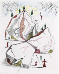 Montagne de la paix (Mountain of peace) by Salvador Dalí at Puccio Fine Art