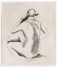 Nude (Back View), 1925-1988 by Isabel Bishop at Puccio Fine Art