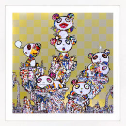 Panda Cubs Pandas (framed hand signed lithograph) by Takashi Murakami at GallArt.com