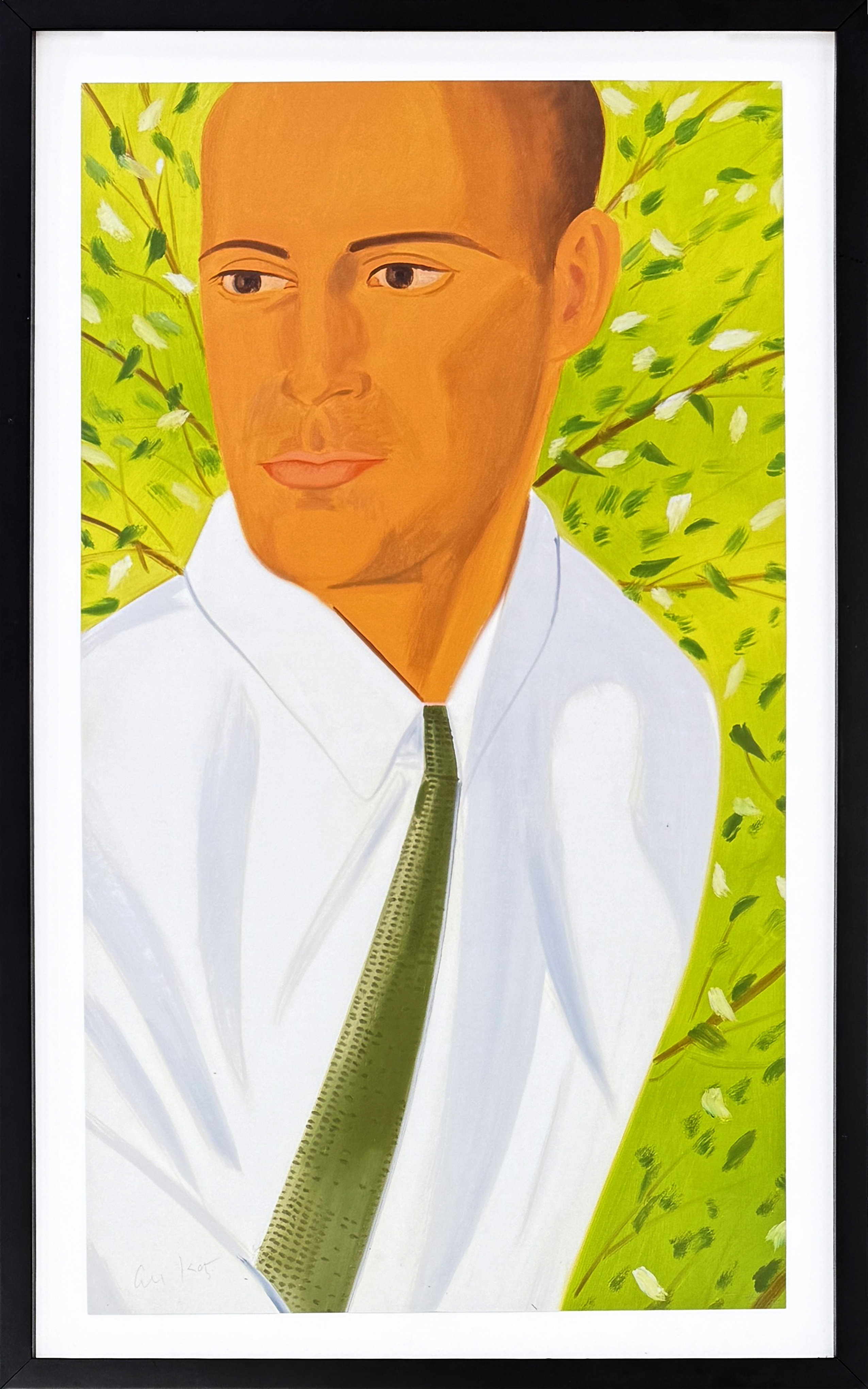 Perry (from White Shirt), framed hand signed archival pigment print by Alex Katz