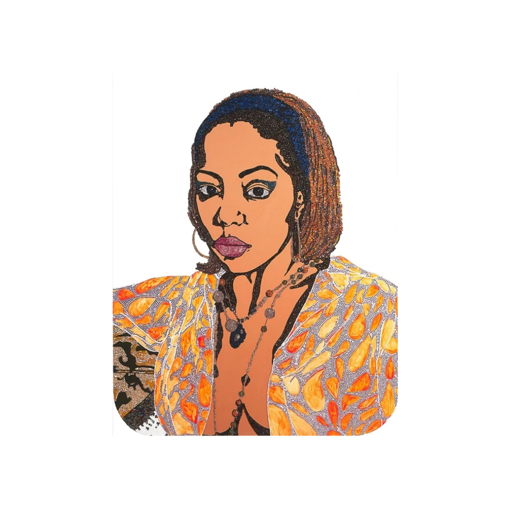Mickalene Thomas, Portrait of a Lovely Six Foota #1, 2009 by Mickalene Thomas