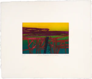 Red Field – Ceide by Barbara Rae at peacock: a workshop for art