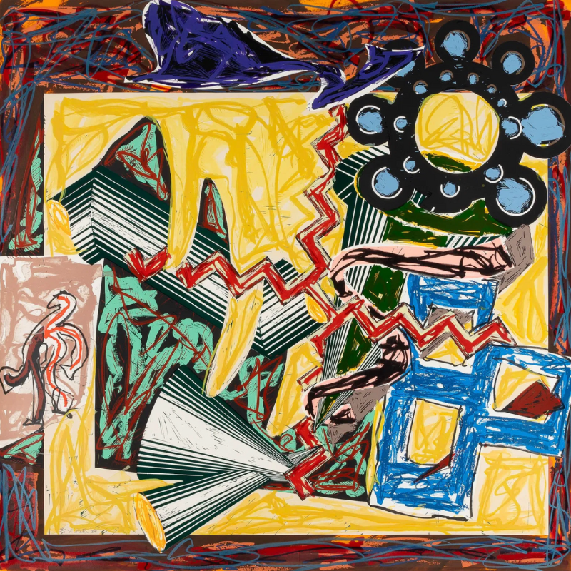 Then Came a Fire and Burnt the Stick by Frank Stella