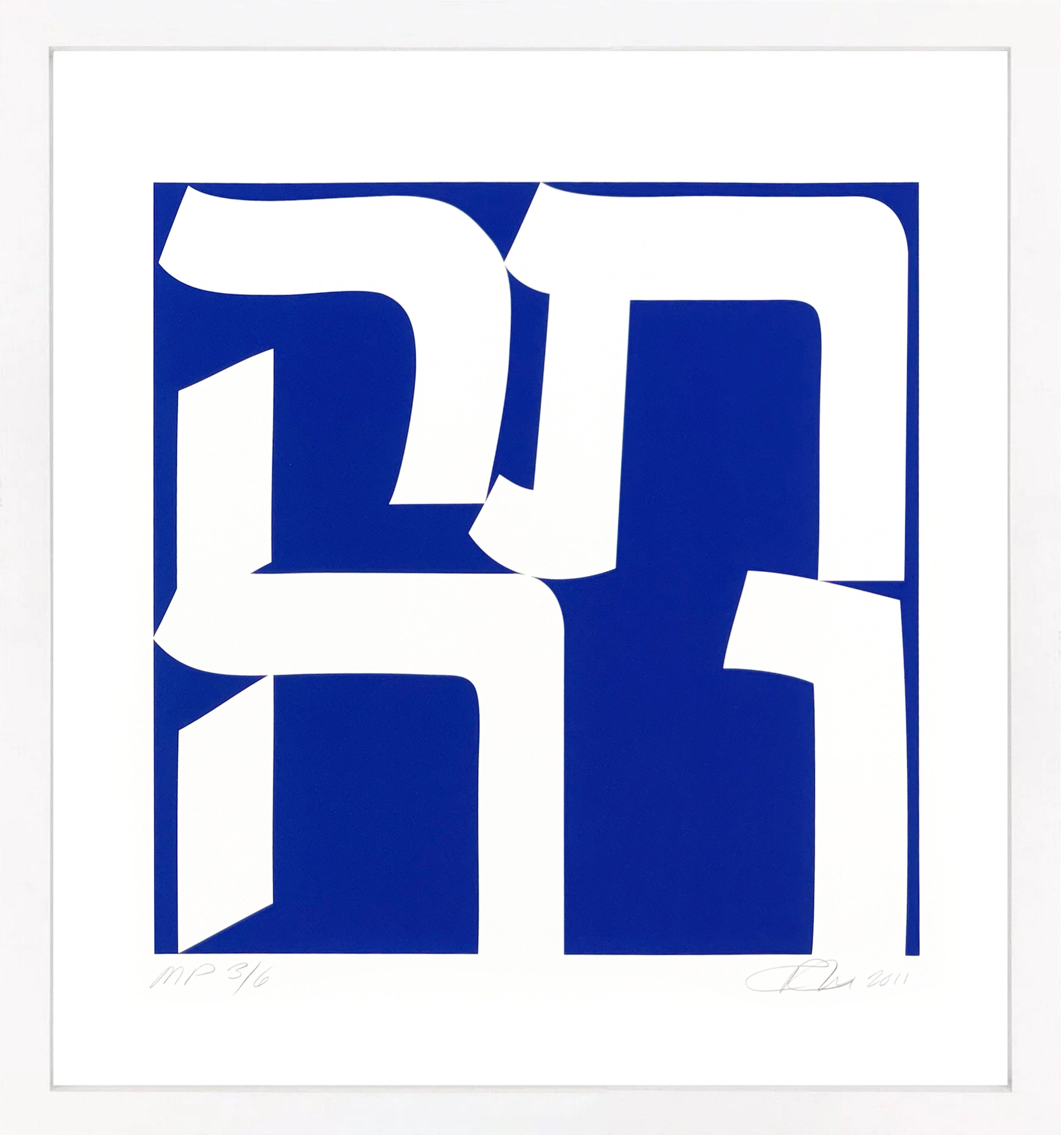 Tikva (framed rare hand signed screen print) by Robert Indiana