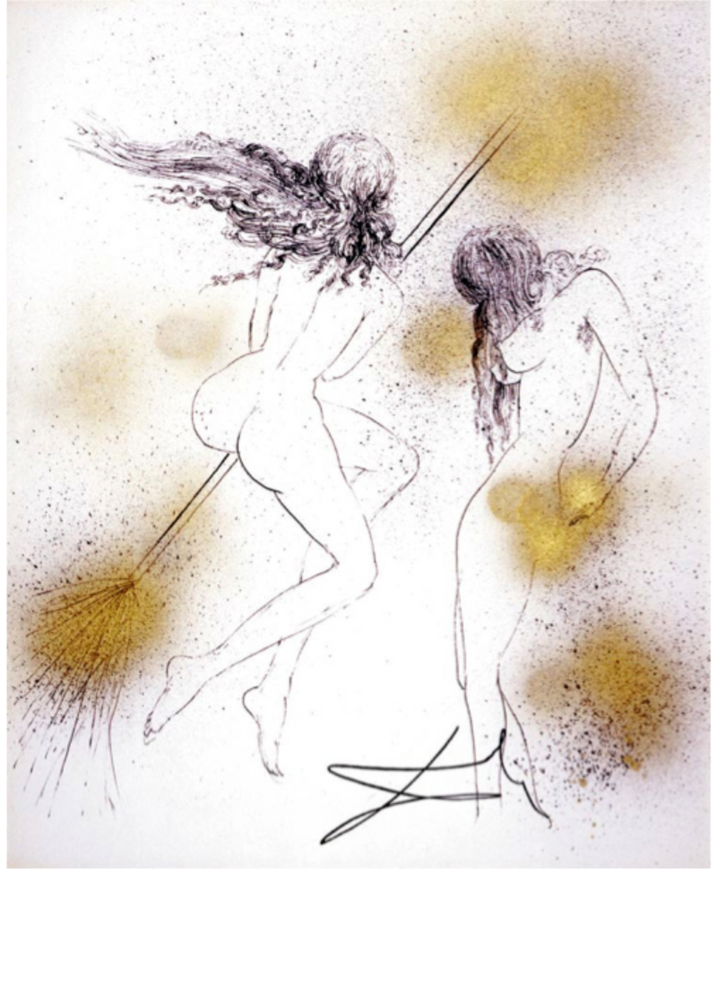 Sorcieres au Balais (Witches with Broom) by Salvador Dalí