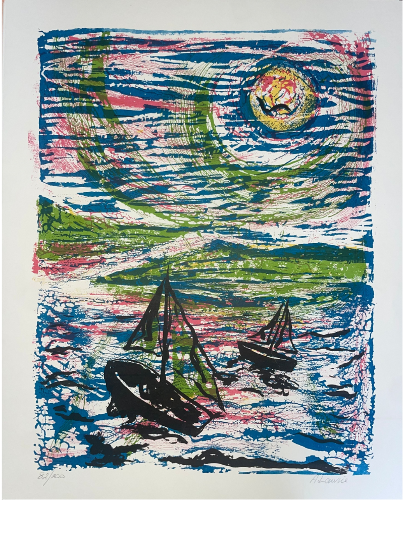 Boats at Sea by A Laurie