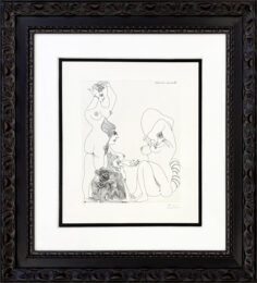 Vieil Homme Avec Magicien Evoquant Trois Odalisques (Bl. 1486, Ba. 1501) by Pablo Picasso at GallArt.com