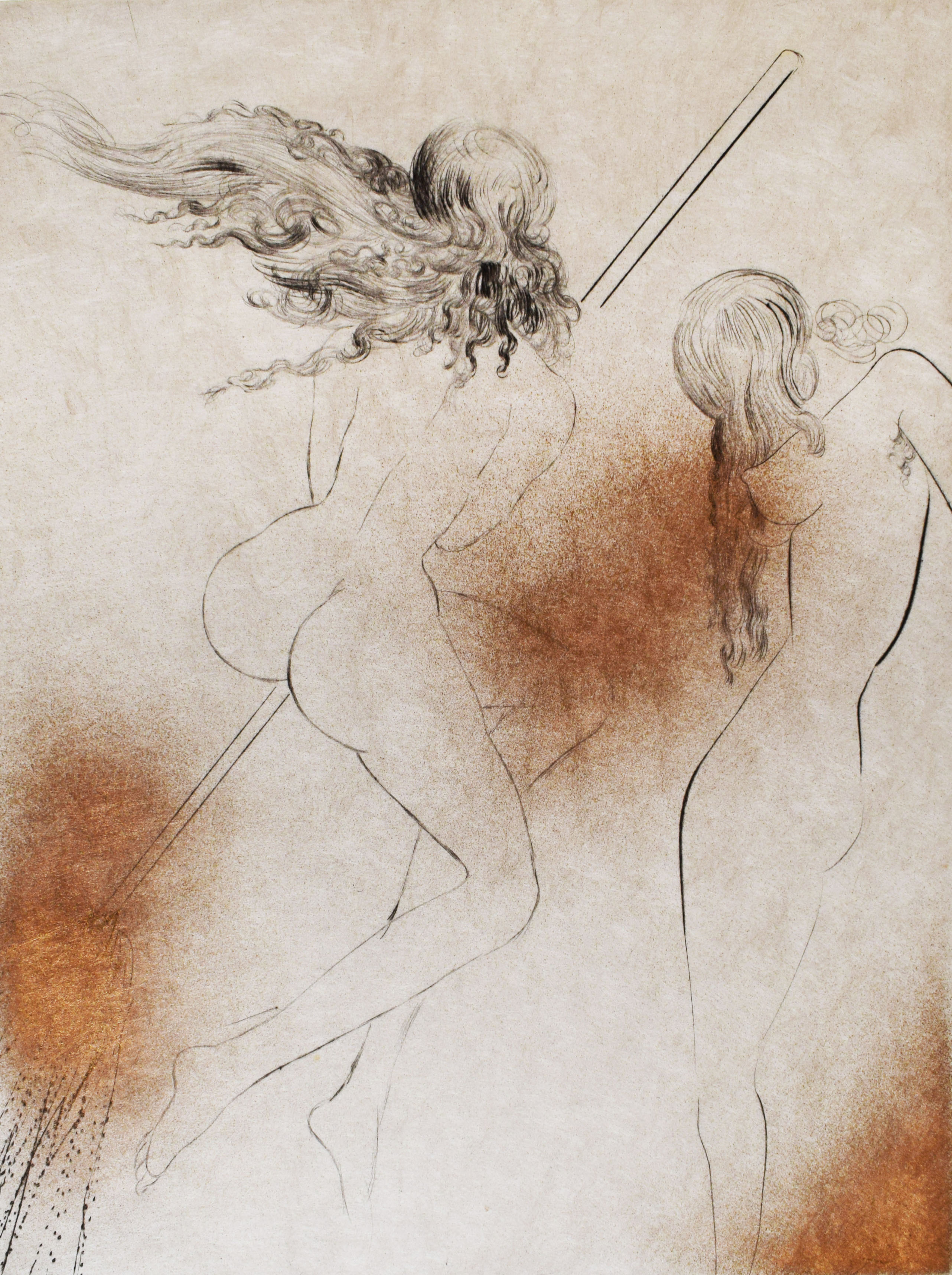 Witches with Broom, from: Faust (Walpurgis Night) by Salvador Dalí