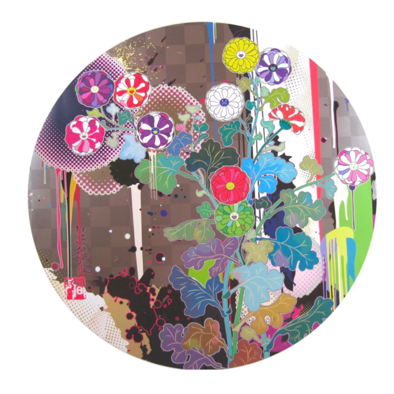 With Reverence, I Lay Myself Before You – Korin: Chrysanthemum by Takashi Murakami