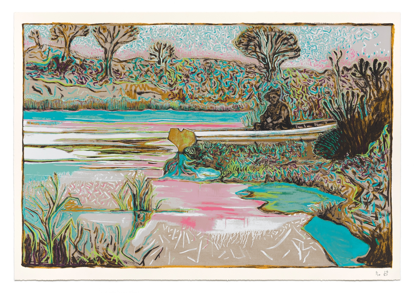 The river garden by Billy Childish