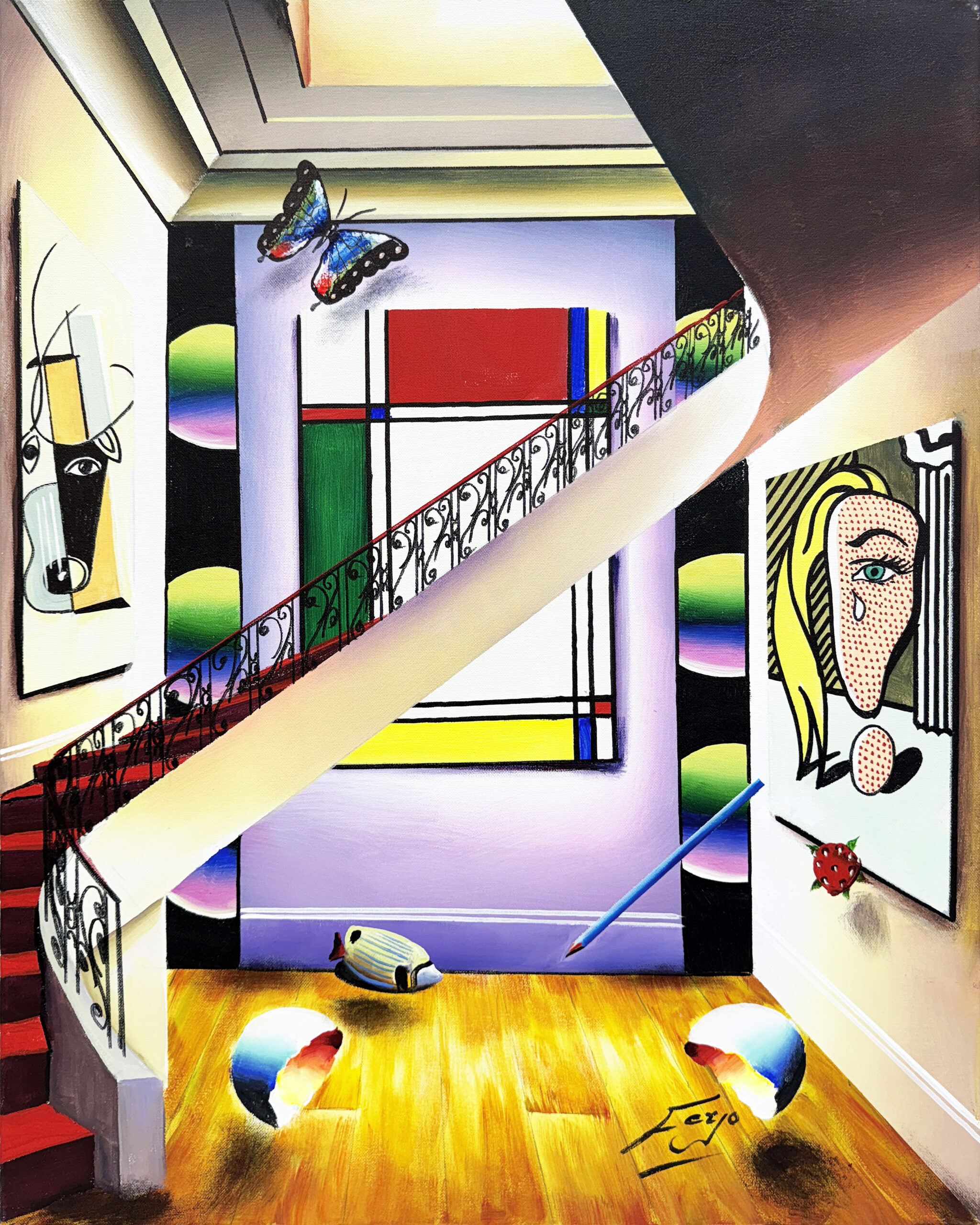 Majestic Collection (large original painting on canvas) by Ferjo