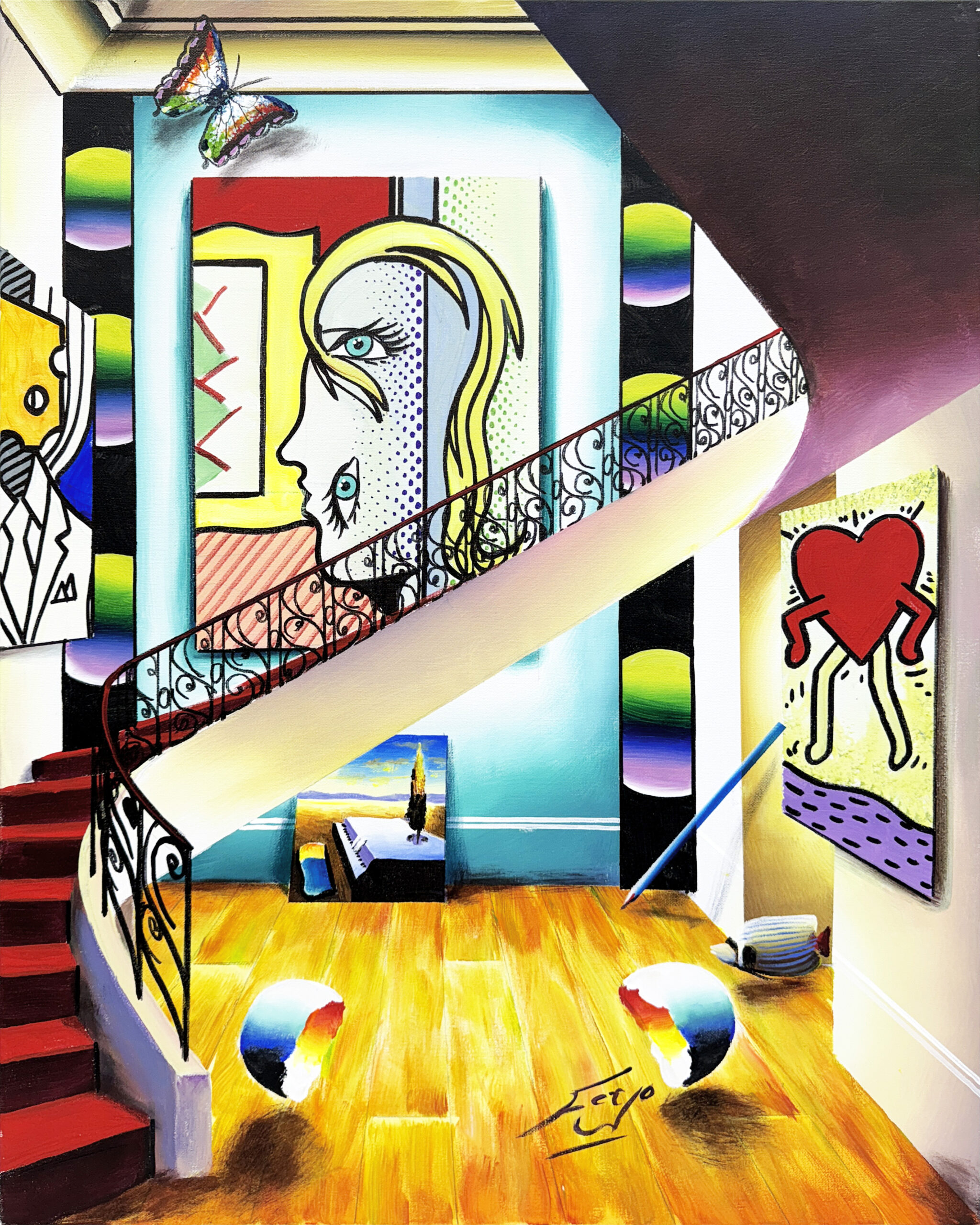 Grand Collection (large original painting on canvas) by Ferjo