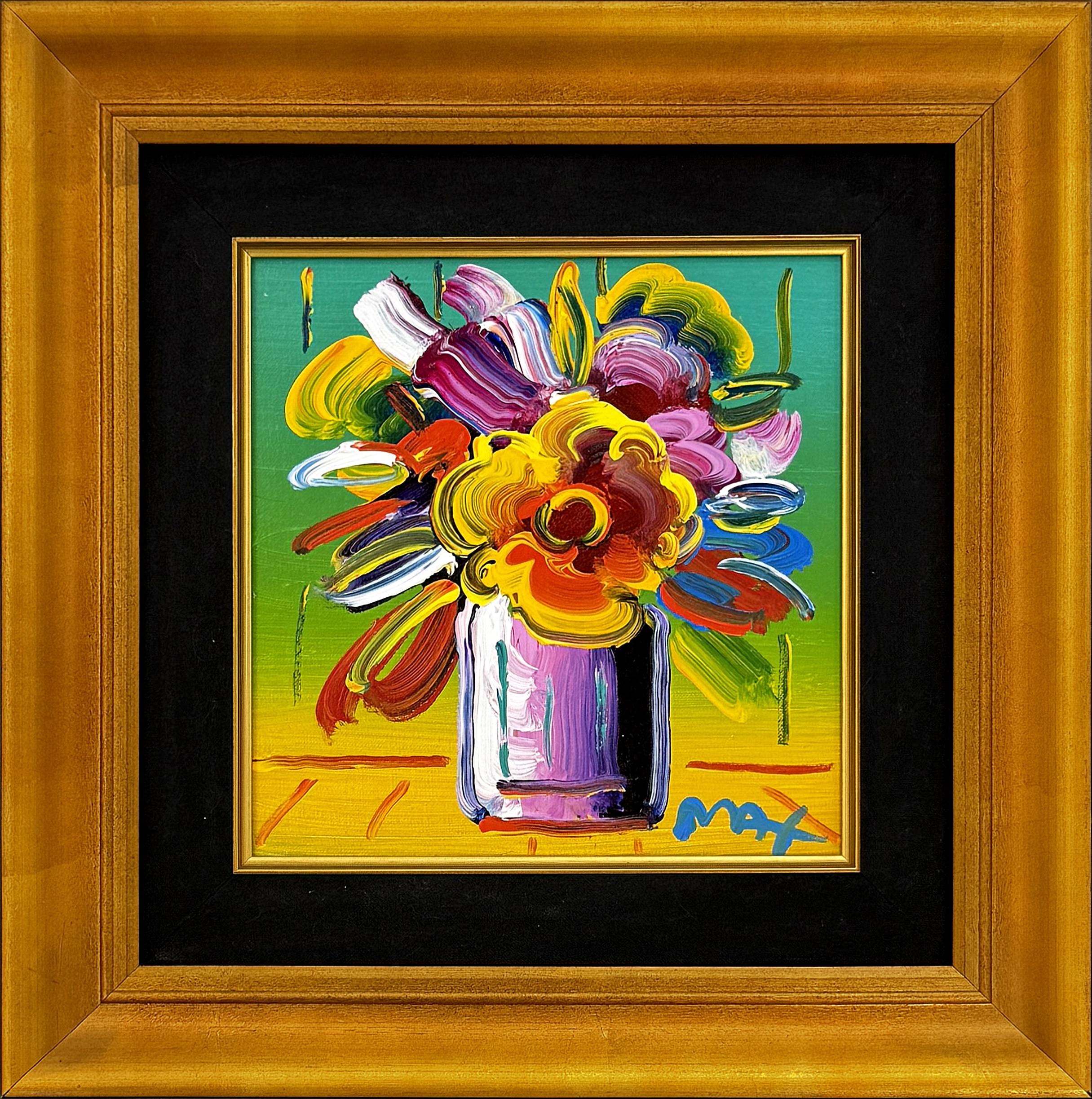 Abstract Flowers Ver. XII #57 (original painting) by Peter Max