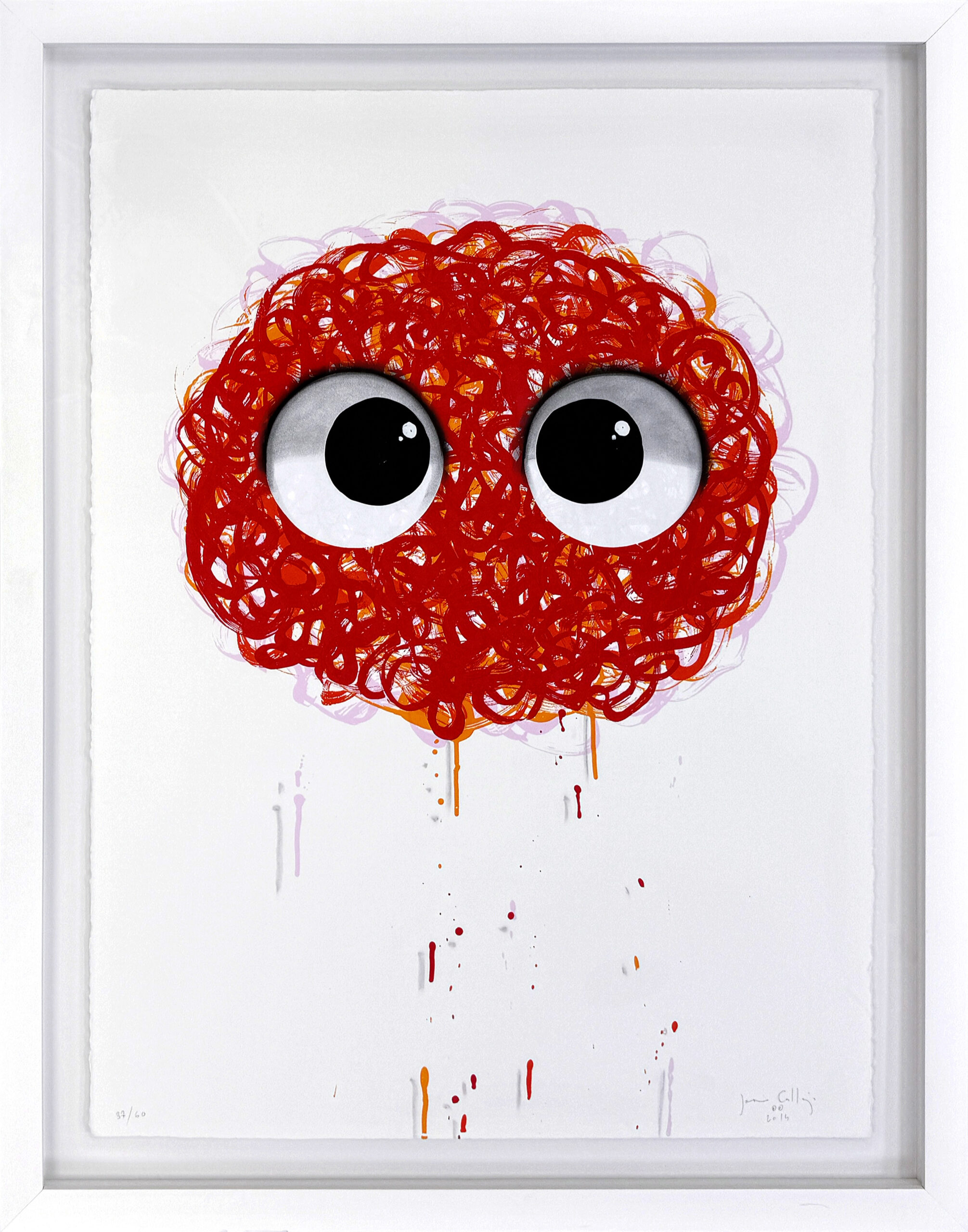 Redhead (framed hand finished screen print) by Javier Calleja