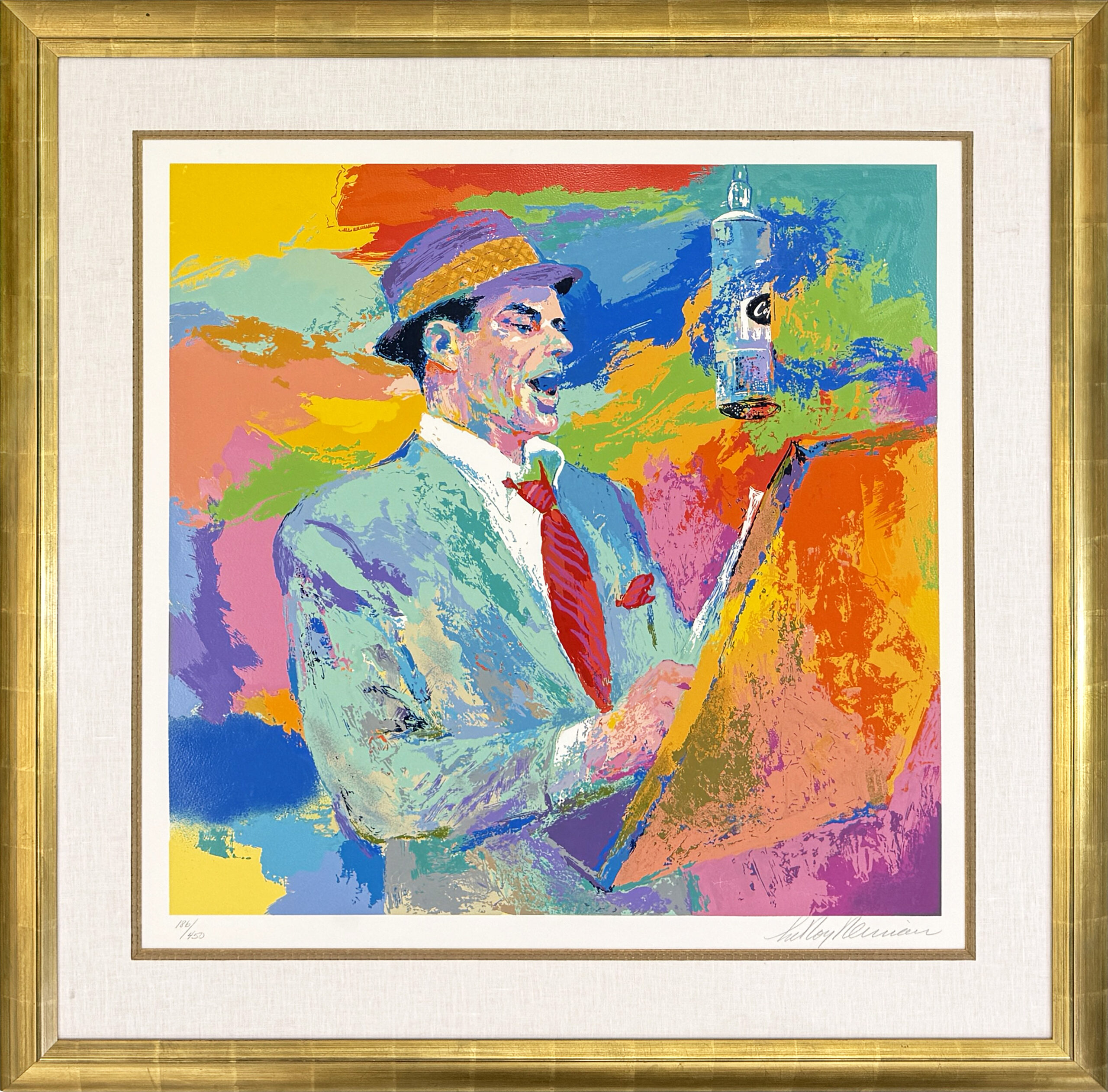 Frank Sinatra, Duets (framed large hand signed serigraph) by LeRoy Neiman