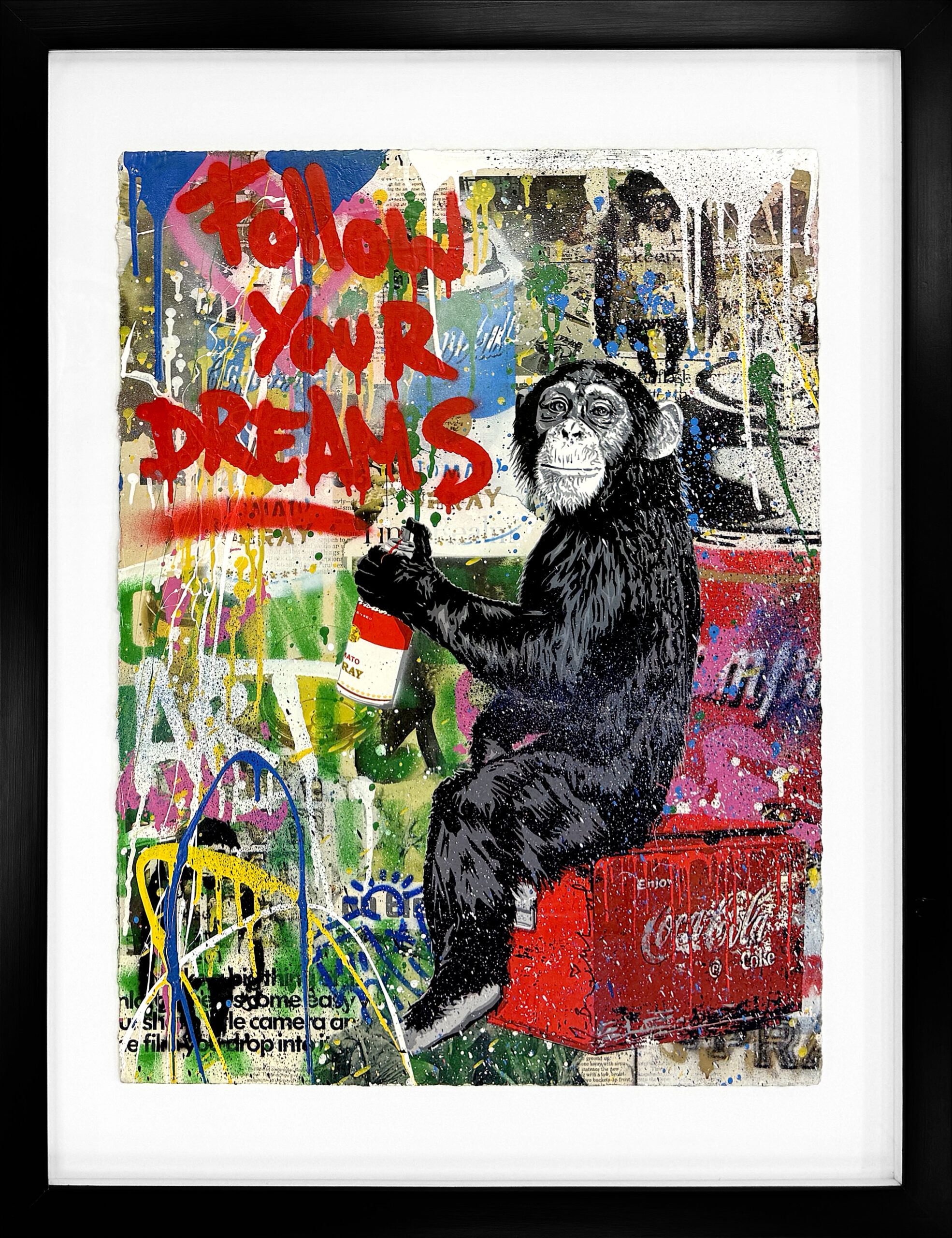 Everyday Life (original painting on paper) by Mr. Brainwash