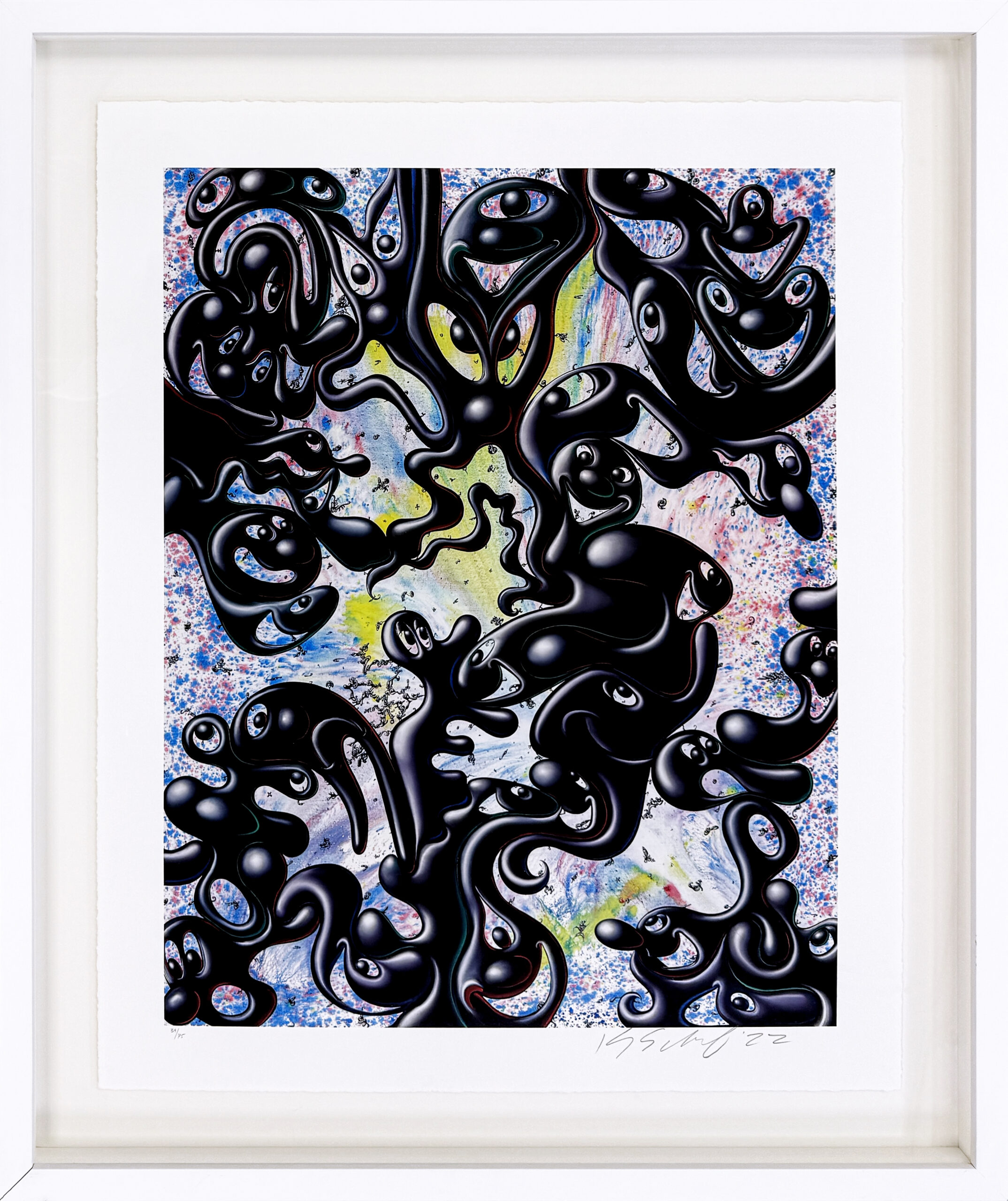 Klobz (framed hand signed archival pigment print) by Kenny Scharf