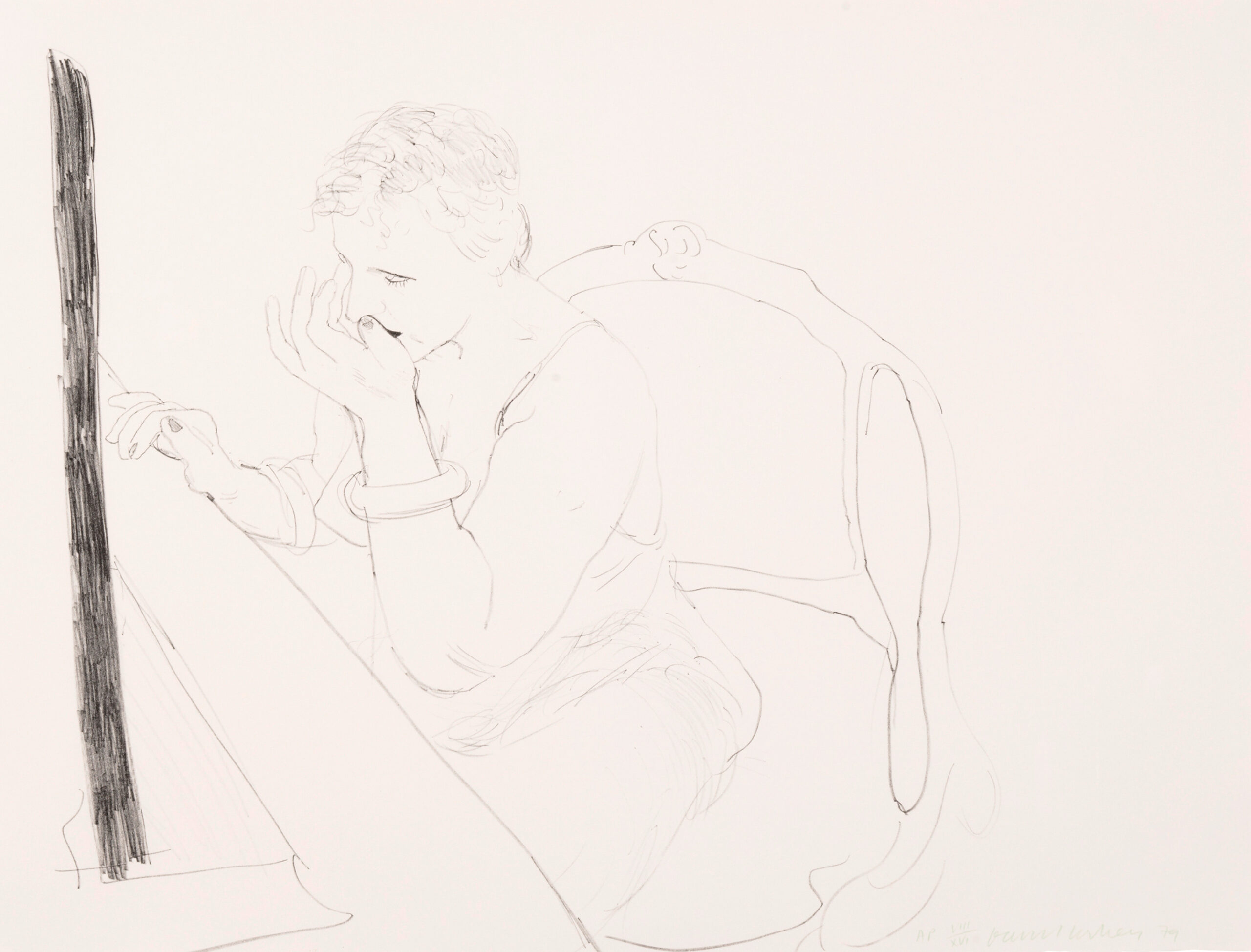 Celia – Adjusting her Eyelash by David Hockney