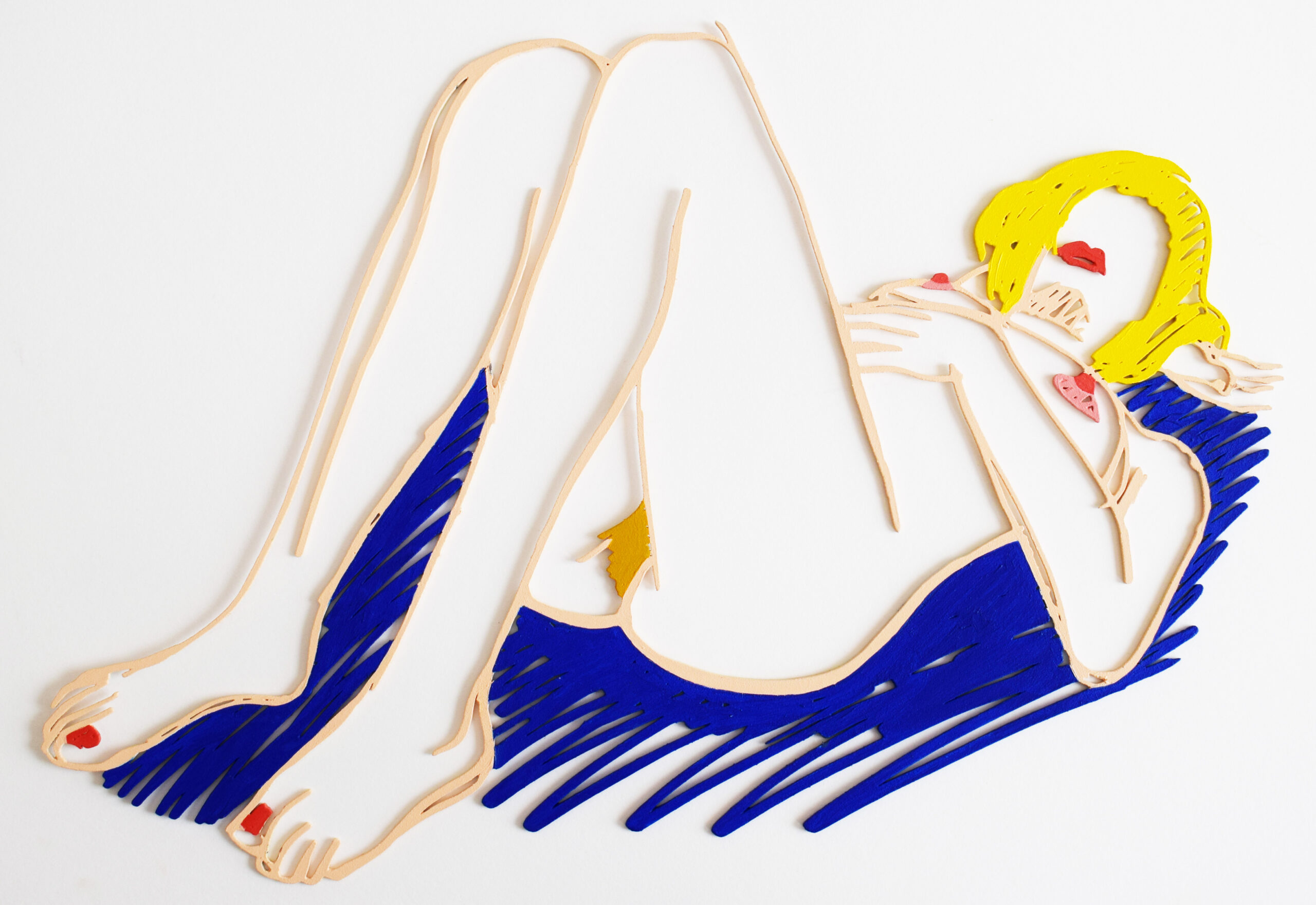 Blonde on Blanket by Tom Wesselmann