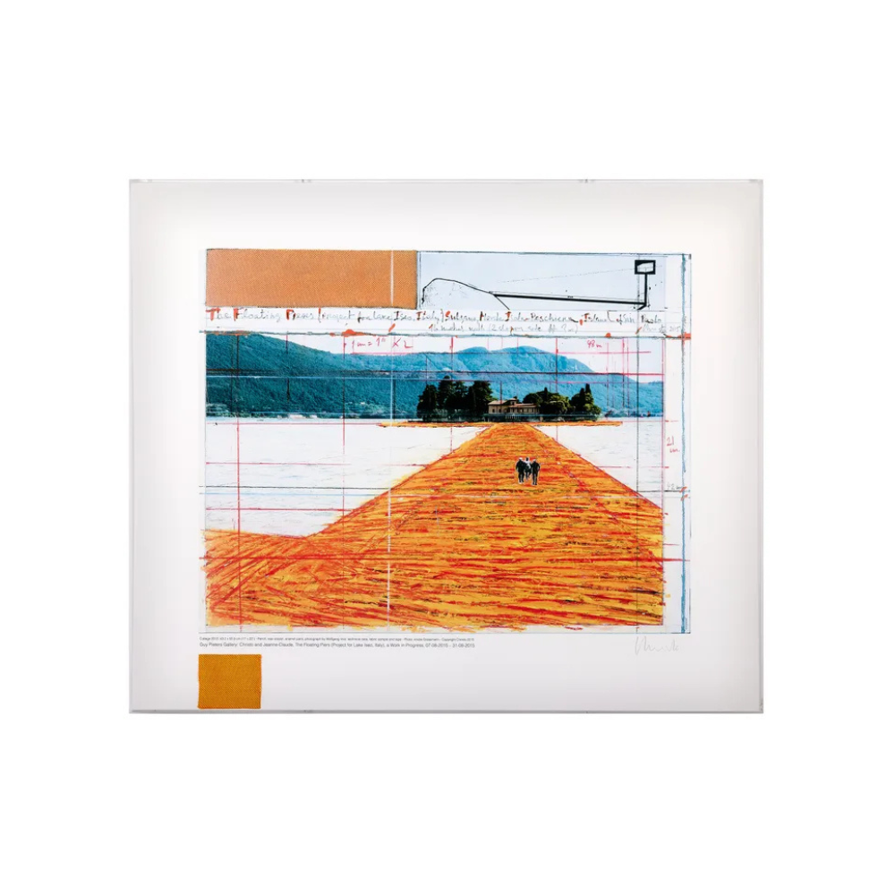 Christo – The Floating Piers, Lake Iseo, Italy (2014) by Christo