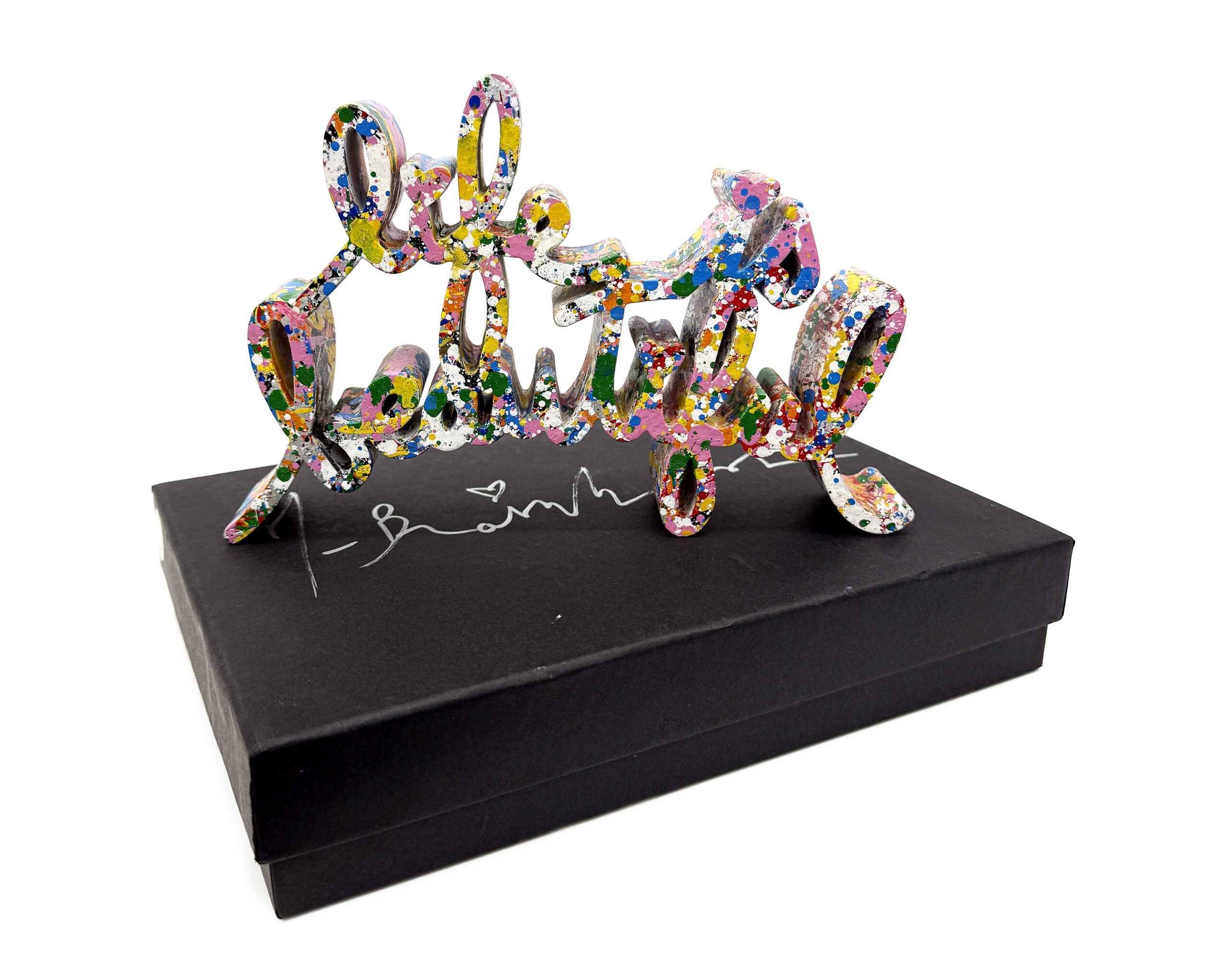 Life is Beautiful (unique hand painted sculpture) by Mr. Brainwash