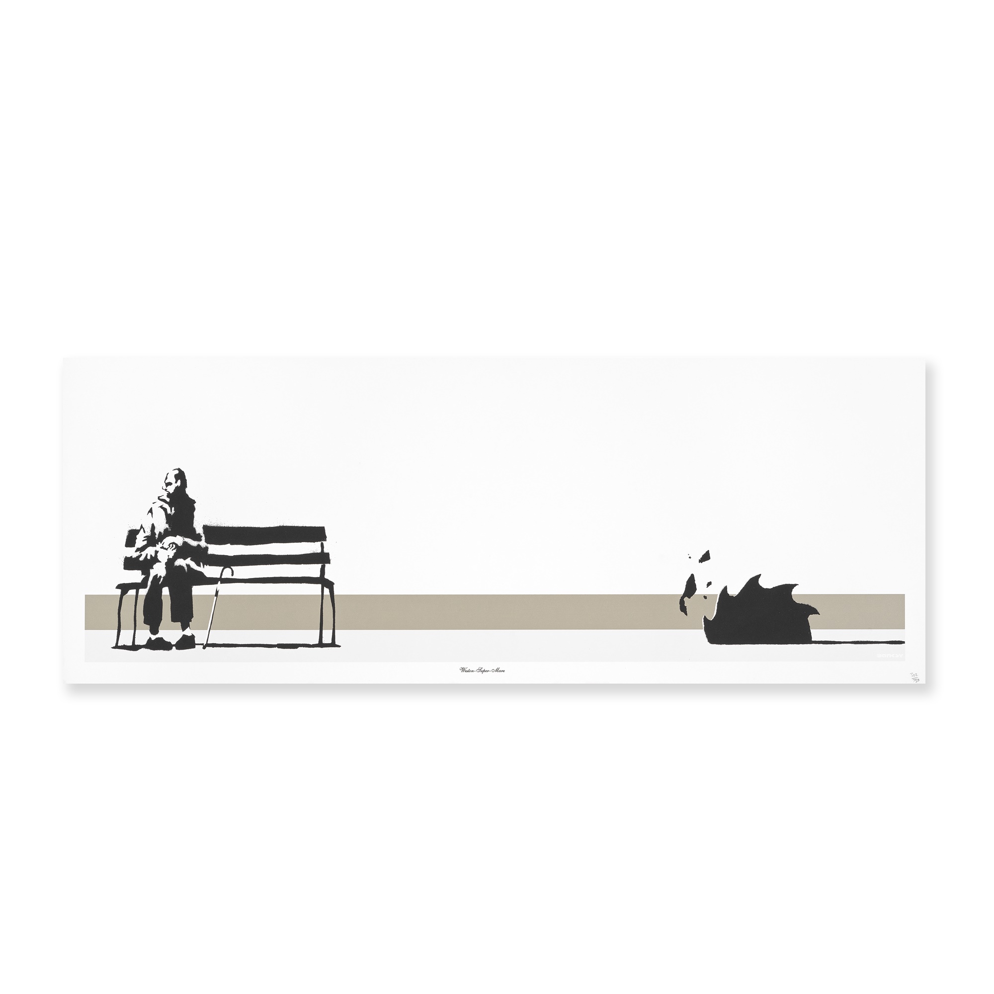 Banksy (British 1974-), ‘Weston Super Mare’, 2003 by Banksy