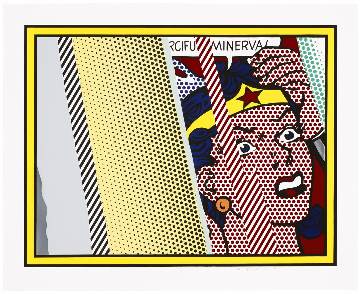 Reflections on Minerva from Reflections Series by Roy Lichtenstein