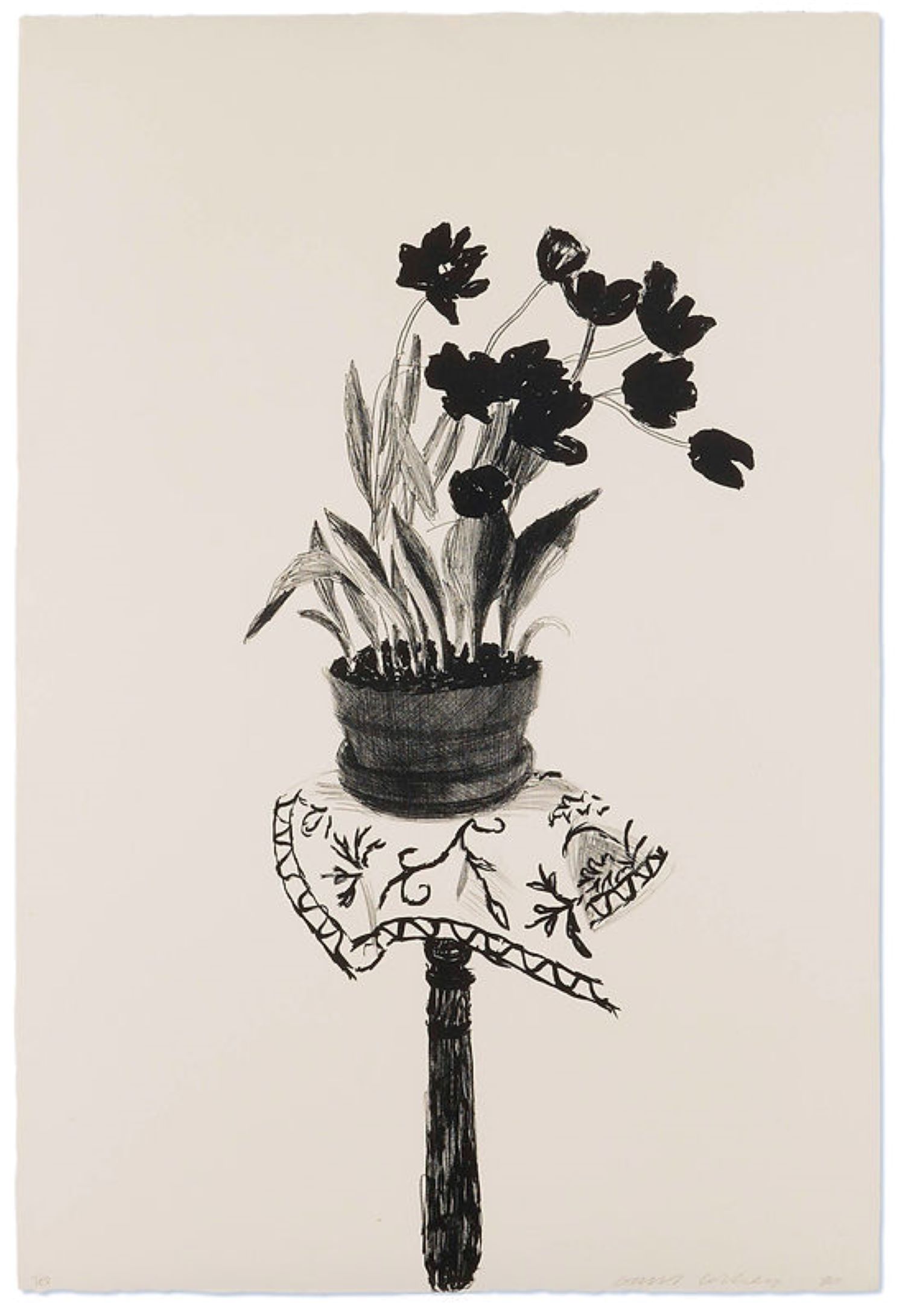 Black Tulips by David Hockney