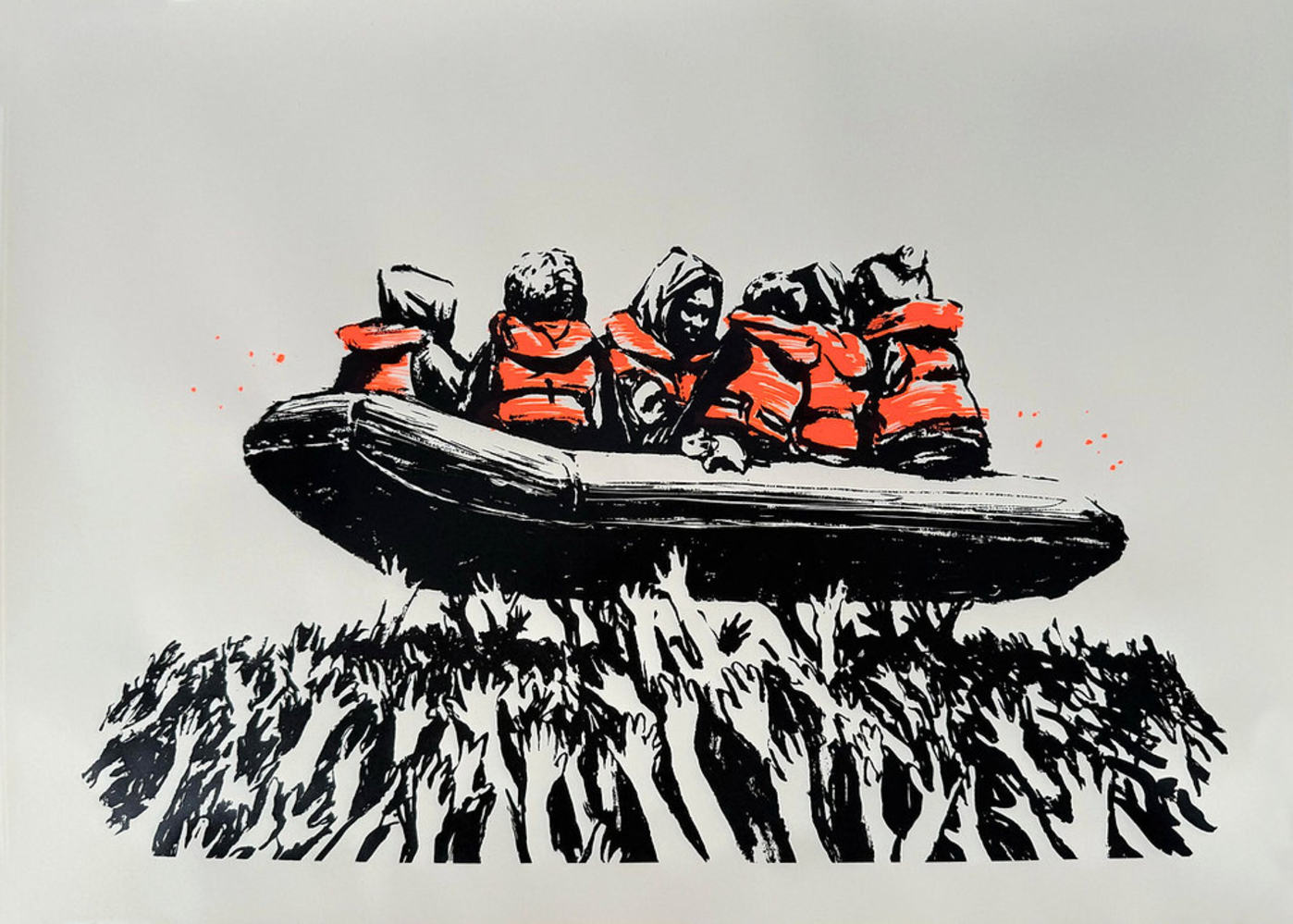 Banksy Migrant Boat (Glastonbury 2025) by Banksy