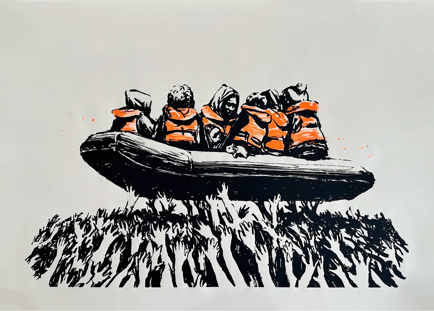 Banksy Migrant Boat (Glastonbury 2025) by Banksy