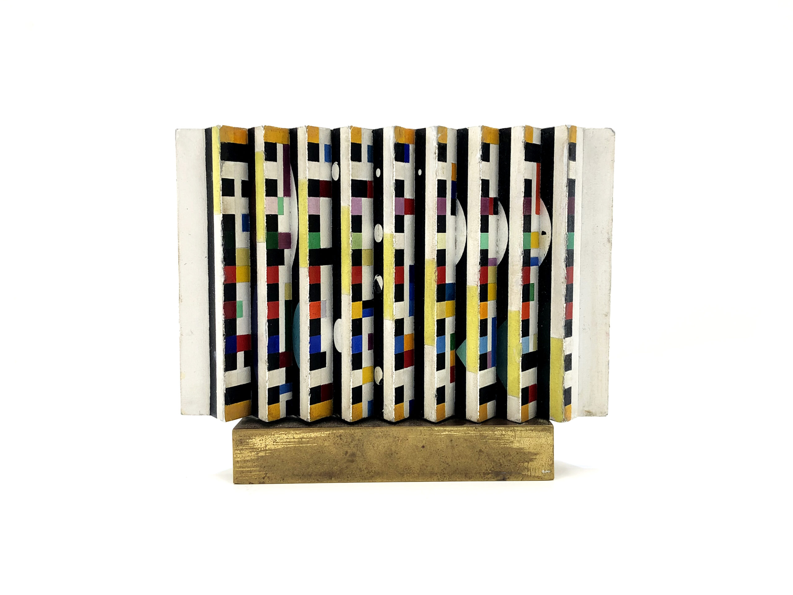 Untitled (original double sided polymorph kinetic sculpture) by Yaacov Agam