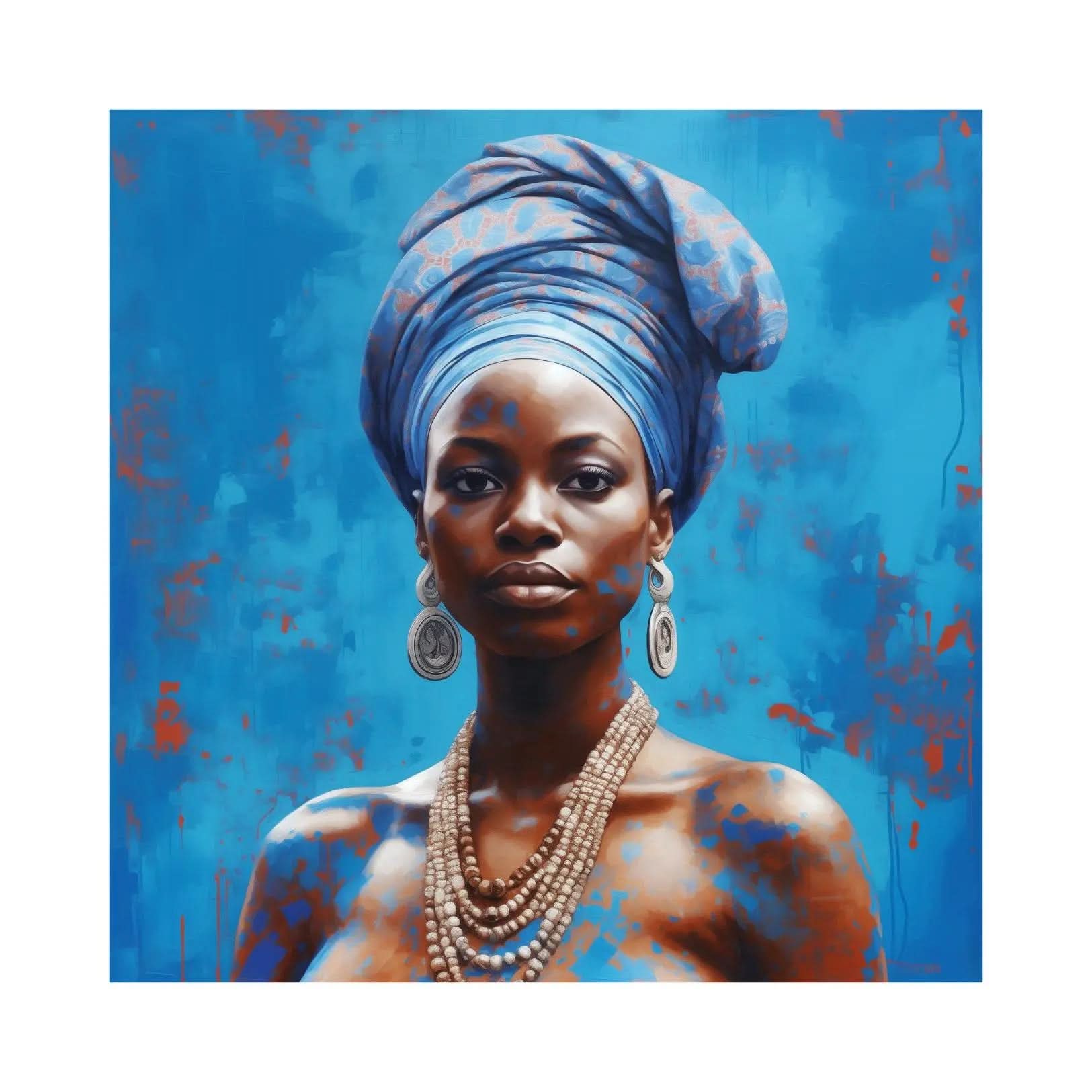 Blue Elegance, 2024 by Ansou Niabaly