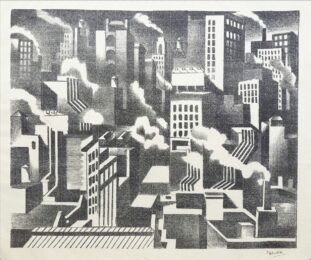 Arrangement, New York by Jan Matulka at Catherine Burns Fine Art