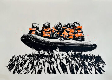 Banksy Migrant Boat (Glastonbury 2025) by Banksy at Clifton Gallery