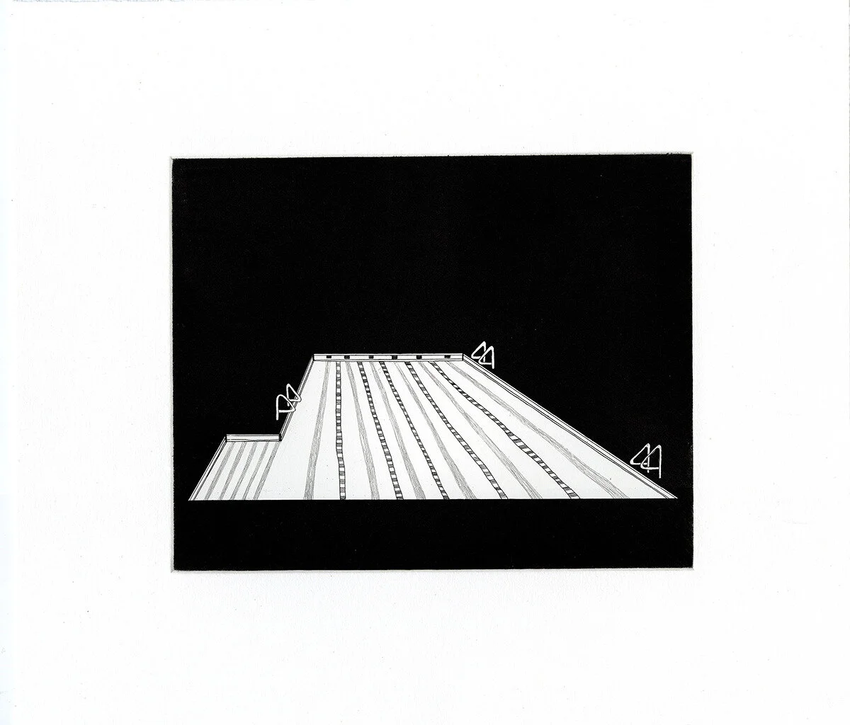 Night Pool by Jennifer Bornstein