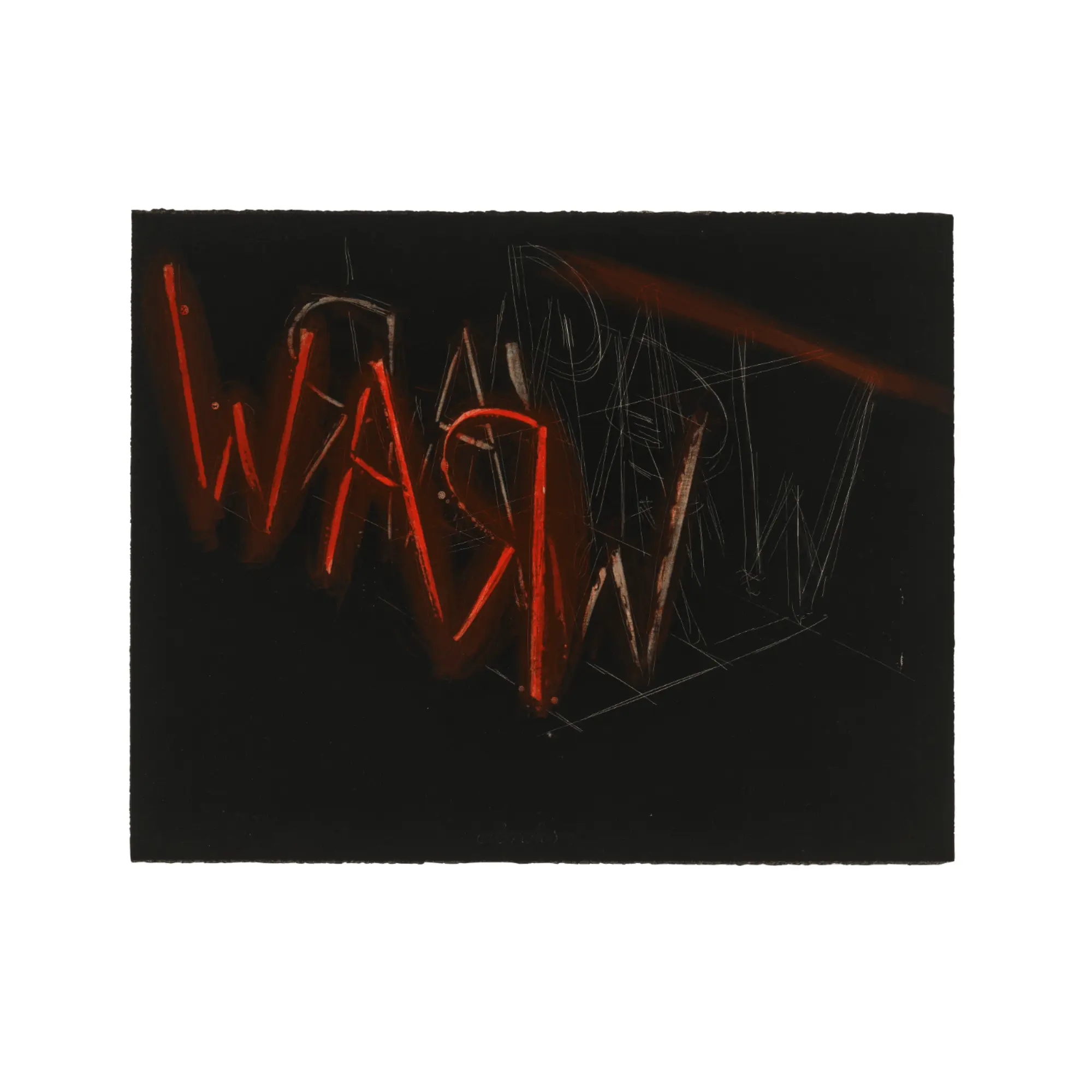Bruce Nauman, Raw-War (1971) by Bruce Nauman