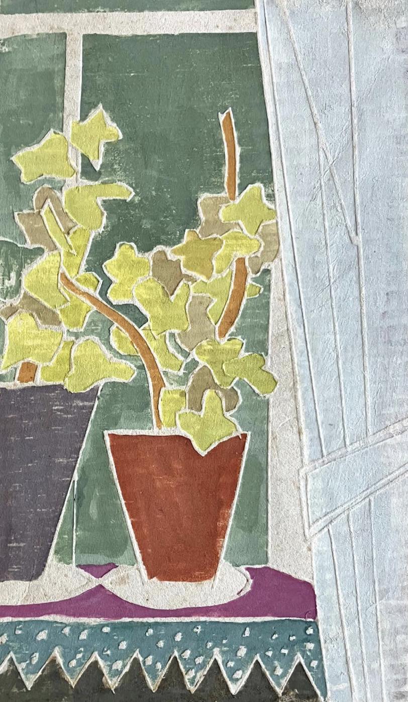 Geranium at Night Window by Karl Knaths