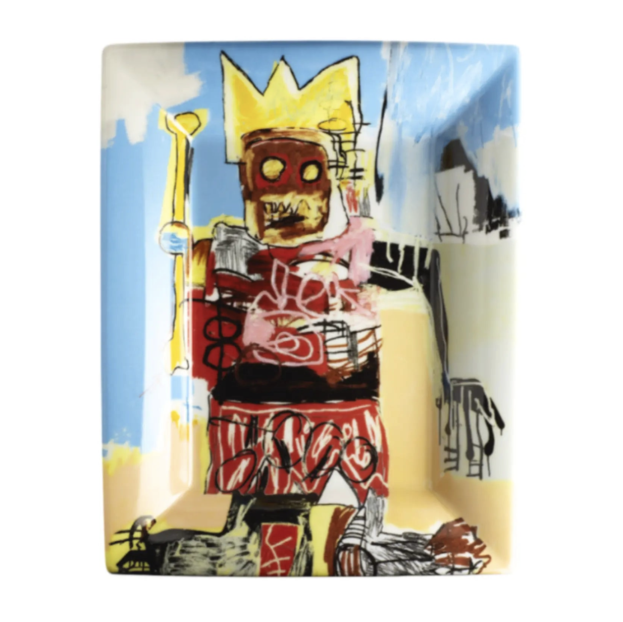 Jean-Michel Basquiat Porcelain Tray – “Untitled” (1982) by Jean-Michel Basquiat