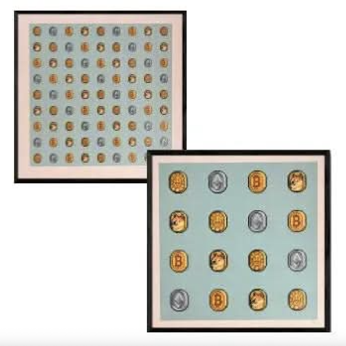 Murakami Takashi, Set of 2 screenprint Coins and other Cryptocoins (2023) by Takashi Murakami