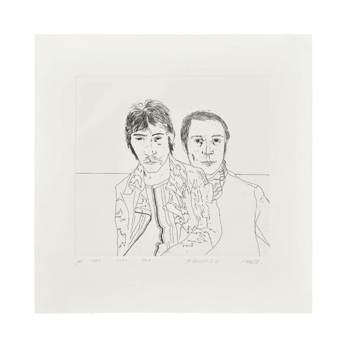 David Hockney, Ossie and Mo (S.A.C. 66, M.C.A.T. 64), 1968 by David Hockney