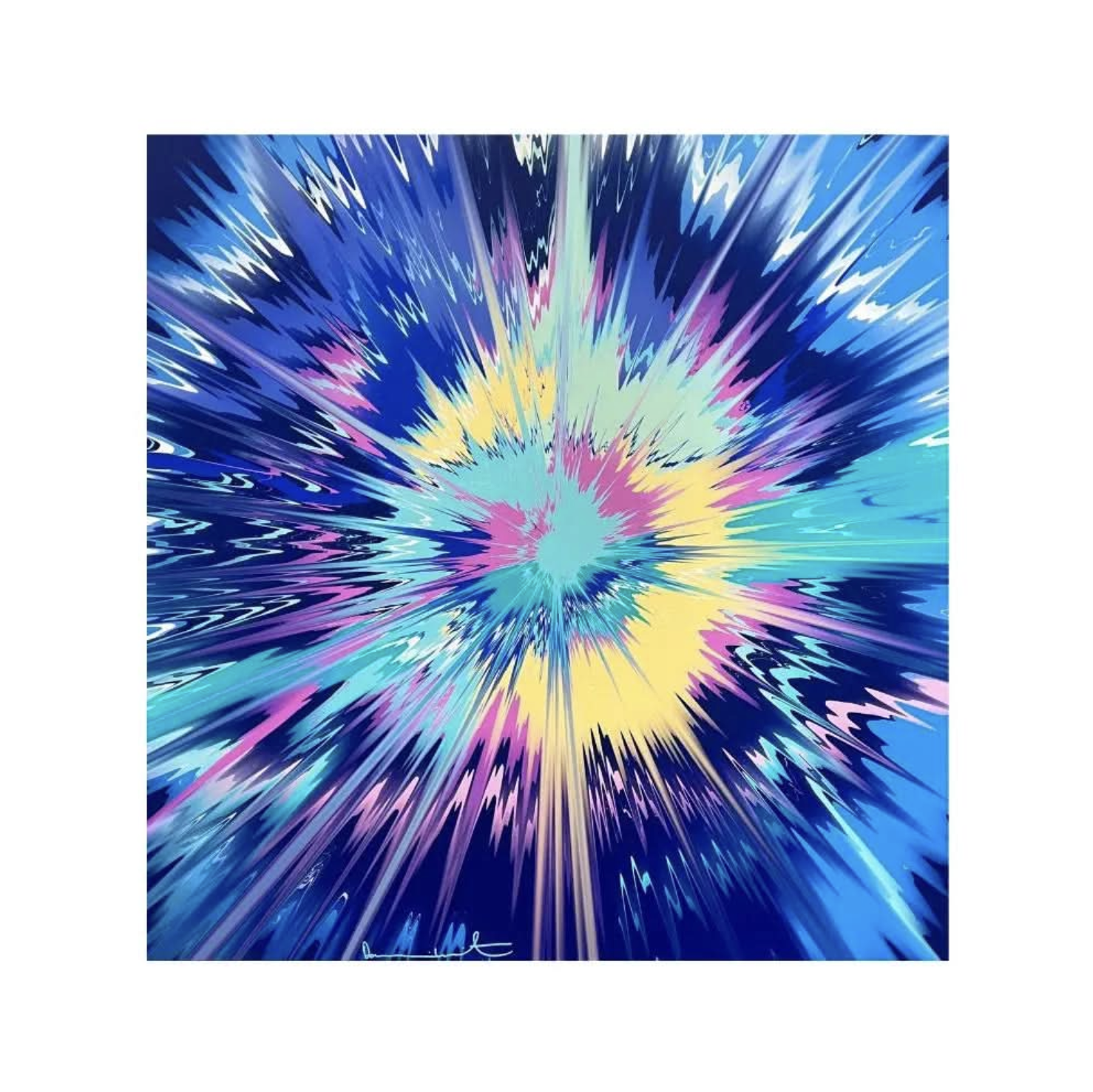 Damien Hirst, H12-5-11 , Beautiful Fair-snow  Painting (2023) by Damien Hirst