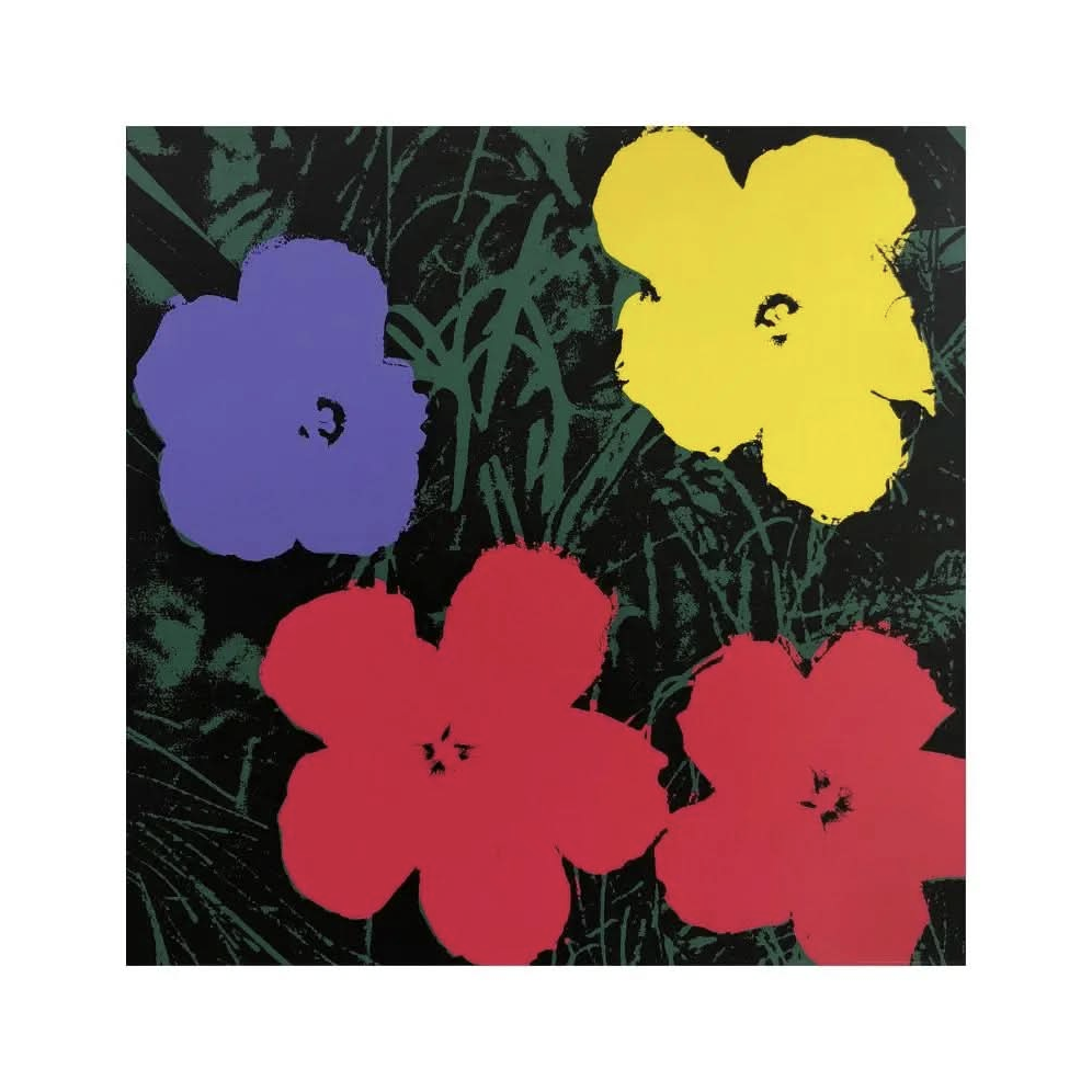 Andy Warhol, Flowers X (1980) by Andy Warhol