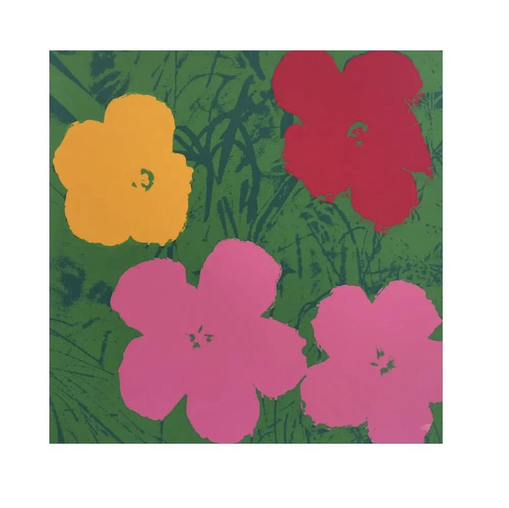 Andy Warhol, Flowers V (1980) by Andy Warhol